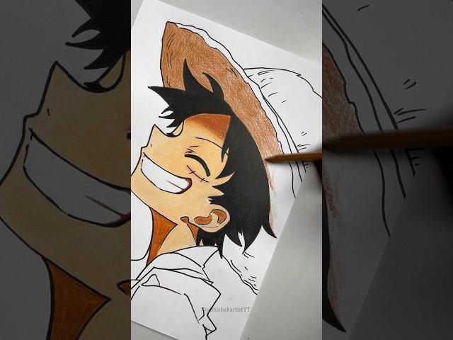 Monkey D. Luffy  #art #sketch #drawing #anime #shorts