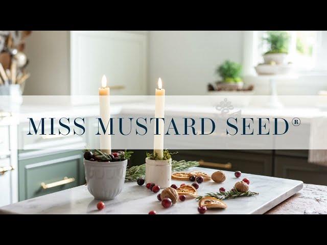 LED taper candle holder hack | Christmas decorating ideas | miss mustard seed