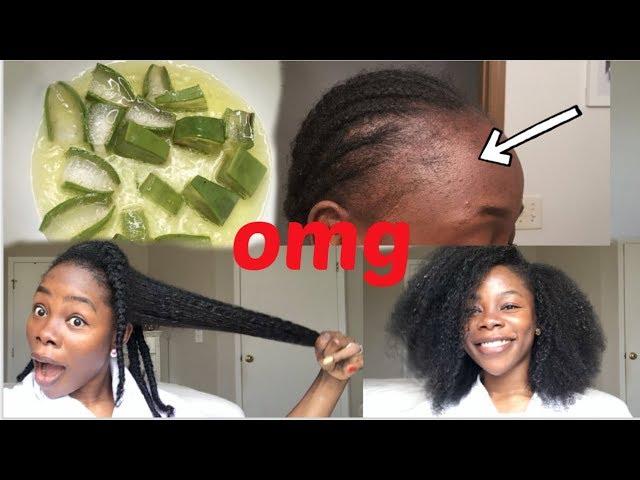 2 ways to use aloe vera oil for massive hair growth | Homemade aloe vera oil/ leave in conditioner