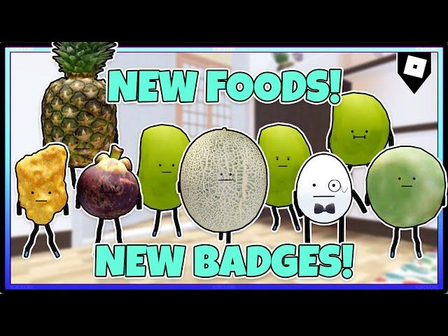 HOW TO FIND ALL 9 NEW FOODS SKINS in Secret Staycation | ROBLOX