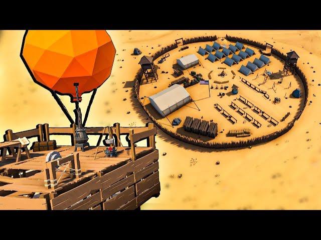 Using an Airship Raft to Find the Wild West Fortress in Desert Skies