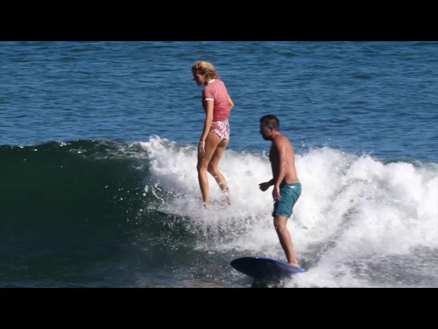 Stephanie Gilmore With Dry Hair And A Twin Fin At Malibu