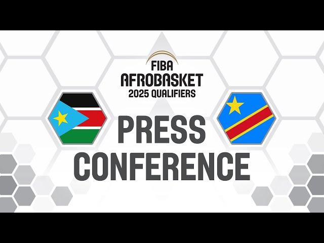 South Sudan v Congo DR - Press Conference | FIBA AfroBasket 2025 Qualifiers