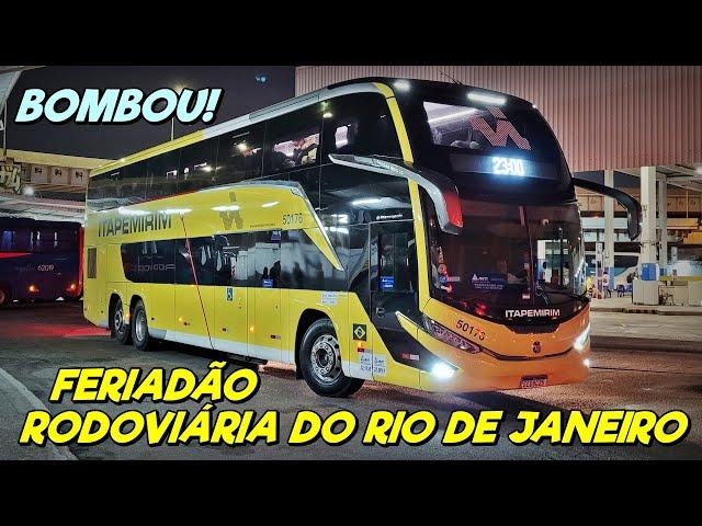 BOMBOU o MOVIMENTO na RODOVIÁRIA do RIO DE JANEIRO no FERIADO | SÓ ÔNIBUS TOP E A SERVIÇO!