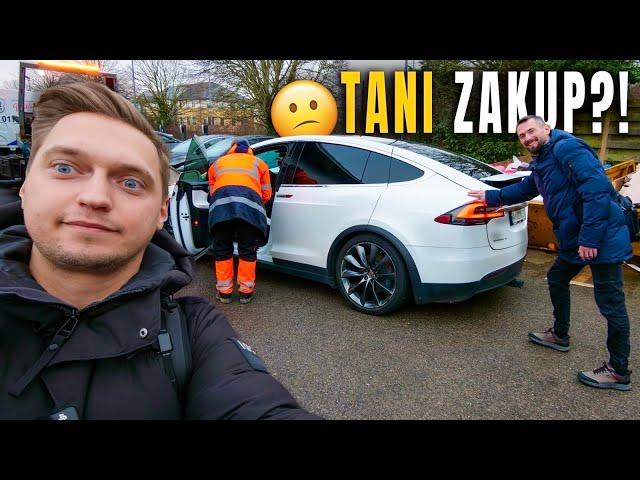 Kupujemy Tesle Model X z USZKODZONĄ BATERIĄ W ANGLII  Czy to się opłaca? Odcinek 1/3
