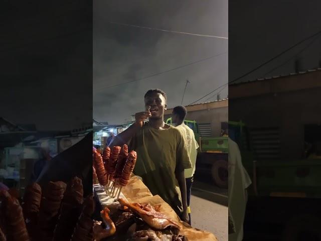 Exploring Local Dishes at Osu Night Market in Accra, Ghana. #food