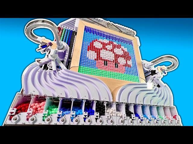 This Marble Machine makes Pixel Art
