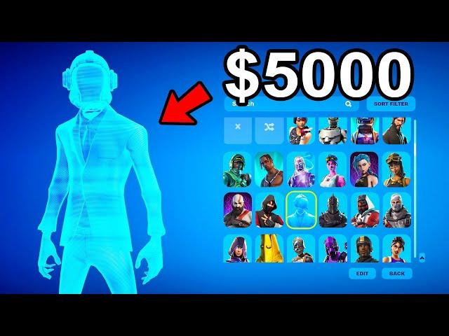 Trading a $1 Fortnite Account into a $5,000 RARE Account!