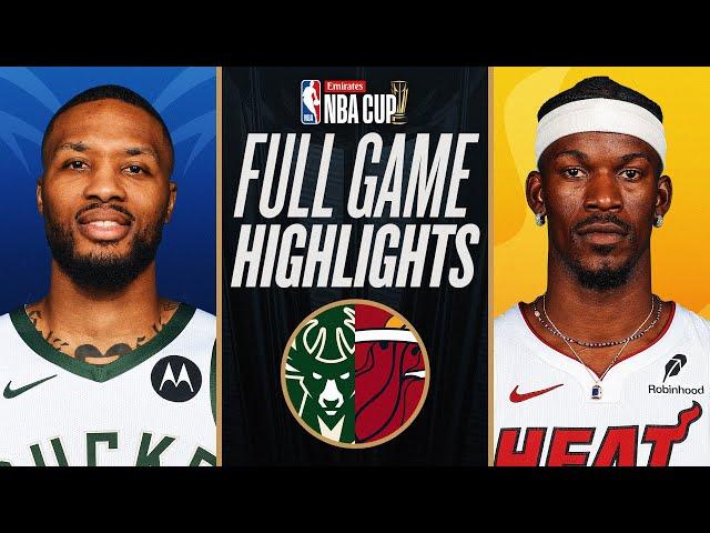 BUCKS at HEAT | EMIRATES NBA CUP  | FULL GAME HIGHLIGHTS | November 26, 2024