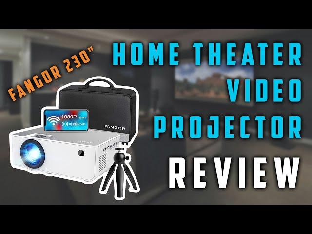  FANGOR 230" Portable Movie Projector with Tripod Review