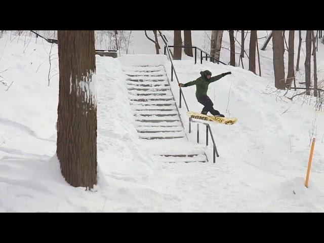 Snowboard  Rail Trick