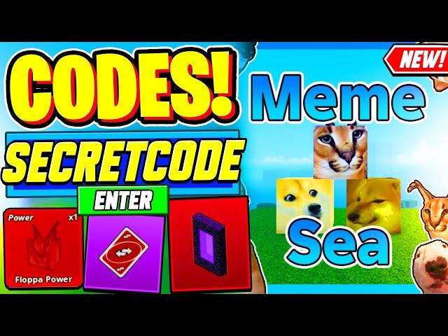 ️New️ ALL WORKING CODES For Meme Sea In 2024 - Roblox Meme Sea Codes 2024