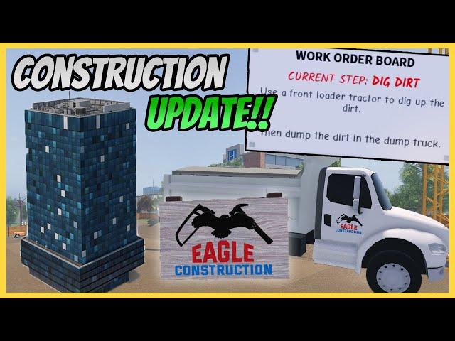 Construction Job UPDATE!! | Emergency Response Liberty County Roblox Roleplay