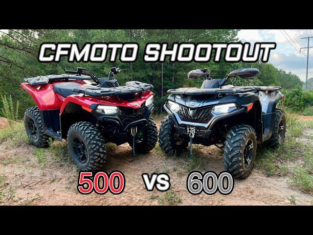 2022 CFMOTO CFORCE 500 vs 600 Race | Which One Should You Buy?