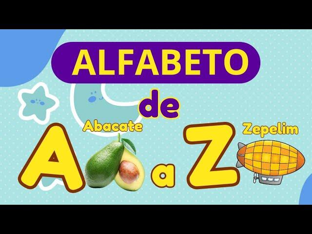 As letras do ALFABETO de A a Z| Aprendendo a LETRAS do alfabeto de A a Z | Alfabeto para crianças