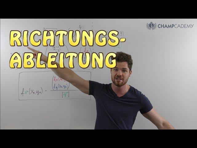 Richtungsableitung (Anstieg in beliebige Richtung)