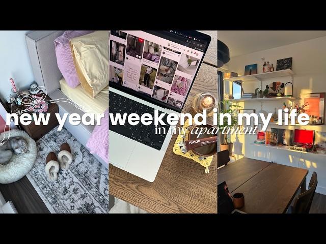 Homebody in MTL weekend | new morning routine, finalized vision 2025 board & new updated bedding 