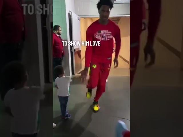 This young fan’s reaction after giving NBA players high fives is amazing ️ (via ATLHawks/TW)