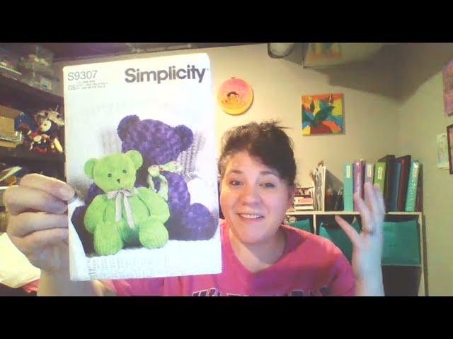 Simplicity Memory Bear Pattern Sale / Sewing Pattern Haul / October 2021 #sewing #sew