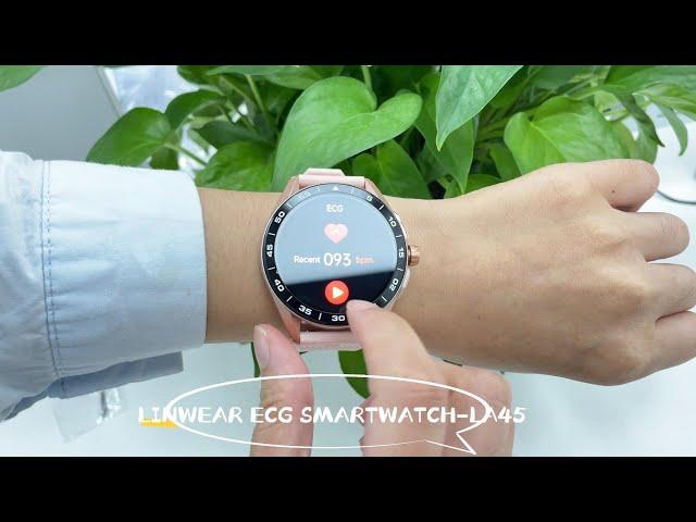 Linwear New product LA45 ECG smart watch with 1.43 inch Amoled display