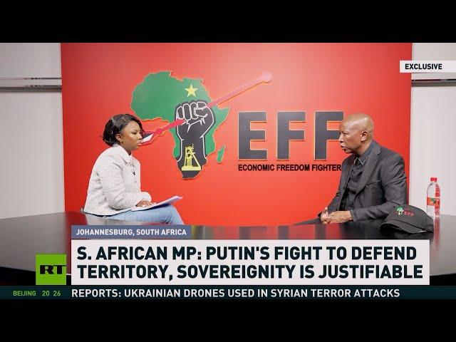 CIC Julius Malema in conversation with Athi Mtongana on Russia Today (RT)