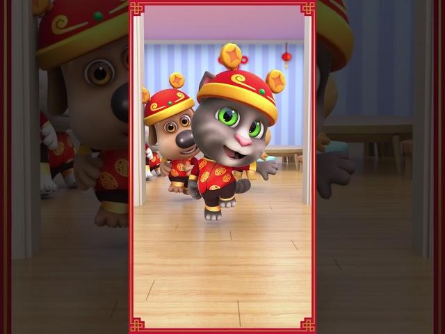 Lunar New Year Dance  Talking Tom #Shorts