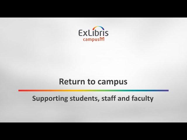 Return to campus with campusM