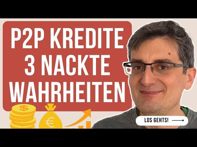 3 Gründe, warum P2P Kredite nicht für jeden das Richtige sind - die nicht jeder nennt!