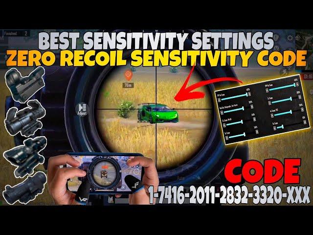 3.5 UPDATE  BEST SENSITIVITY CODE + CONTROL SETTINGS PUBG MOBILE/BGMI