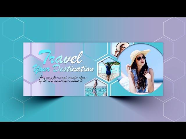 Facebook Cover Photo Template Design || Photoshop 2022 Cc Tutorial