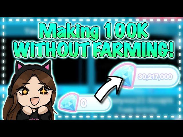 HOW TO GET 100K WITHOUT FARMING IN ROYALE HIGH!