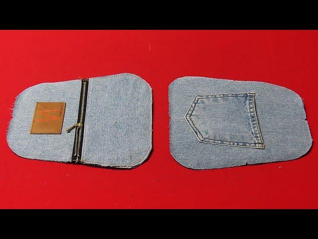 DIY안입는 청바지 절대 버리지 마세요! 깜짝 놀랄 "명품"이 됩니다!/cute denim crossbody bag tutorial" with old jeans