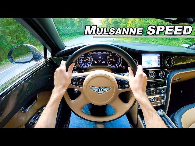 $397k Bentley Mulsanne Speed - 811 lb-ft of Torque in The Last Real Bentley (POV Binaural Audio)