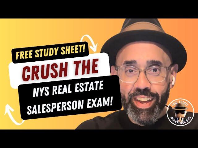 Pass the New York State Real Estate Salesperson Exam! Real Estate Exam Tutorial!