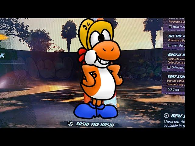 I Updated Soshi The Yoshi in Tony Hawk Pro Skater 1+2 (Nintendo Switch Version)