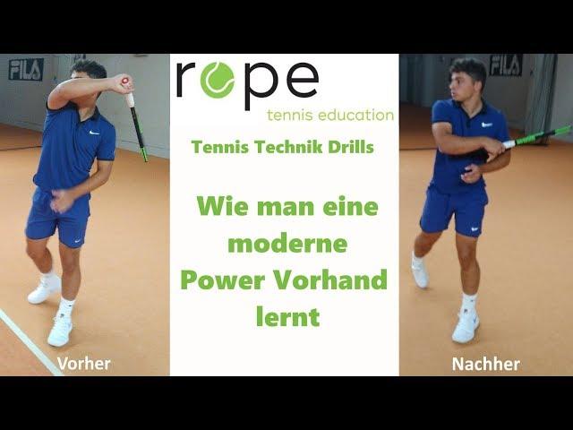 Tennis Vorhand Technik - Wie man eine moderne Power Vorhand lernt