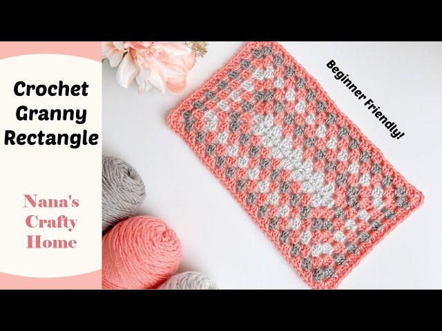 Crochet Granny Rectangle Pattern - Easy and great for blankets!