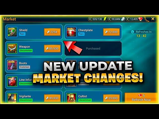 FINALLY!! New UPDATE Market Changes & More!! Raid: Shadow Legends