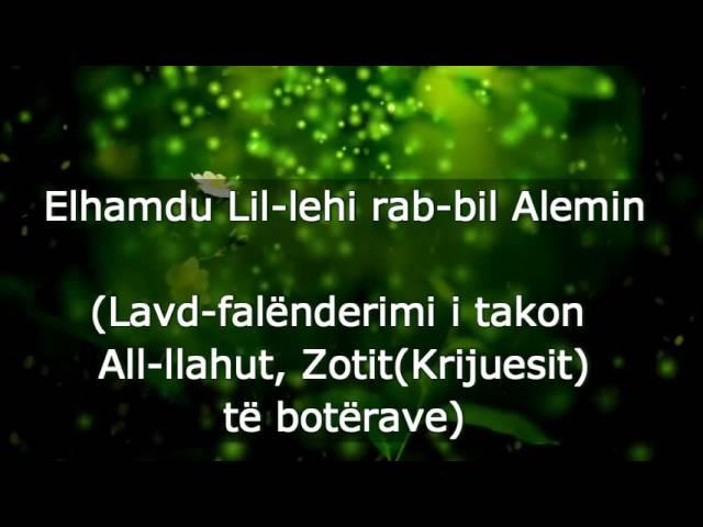 Sure EL FATIHA  - Surah Al Fatiha (Me Titra SHQIP)