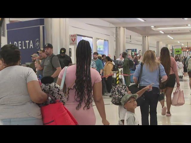 Airline delays and cancellations continue at Atlanta Airport following worldwide tech outage