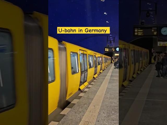 Underground train in Germany   #ubahn #ubahnberlin #travel #europe #ytshorts #shorts #viralvideo