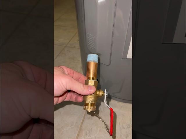 Why You Should Replace Your Water Heaters Factory Drain Valve #plumbing  #shorts