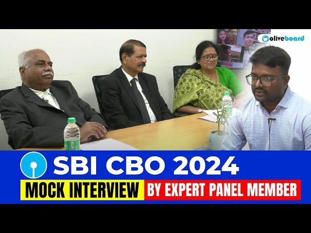 SBI CBO Mock Interview 2024 | SBI CBO 2024 Mock Interview Preparation  | Oliveboard