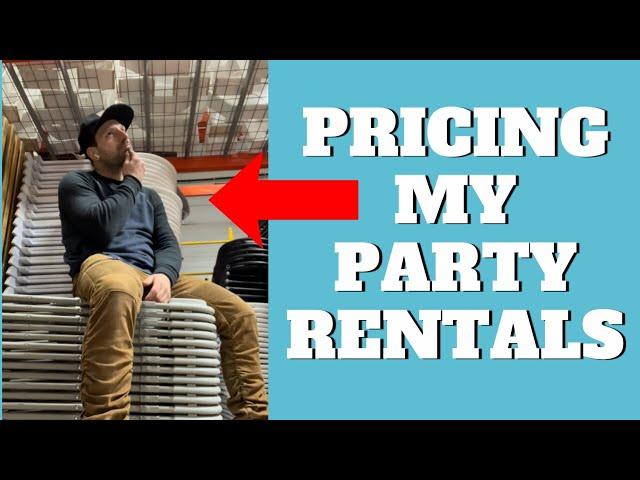 Party Rental Equipment Business Pricing Strategy