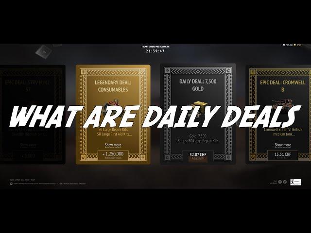 World of Tanks - What are daily deals?