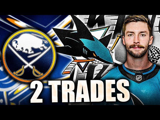 SAN JOSE SHARKS MAKE TWO AGGRESSIVE TRADES W/ LA KINGS AND BUFFALO SABRES (Burroughs, Grundstrom)