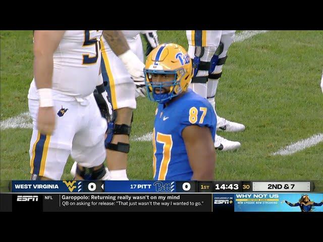 Habakkuk Baldonado (Pitt DL #87) Vs. West Virginia 2022