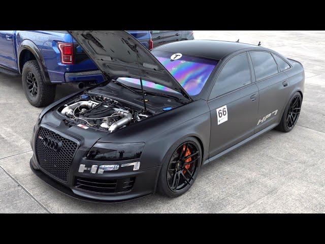 1250HP Audi RS6 5.0 V10 BiTurbo Sedan HPT -  BRUTAL Revs, SOUNDS & Accelerations!