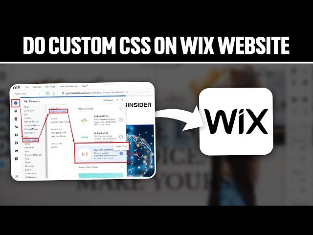 How To Do Custom CSS On Wix Website 2024! (Full Guide)