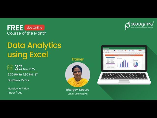 Data Analytics using Excel | Day 3 | 360DigiTMG